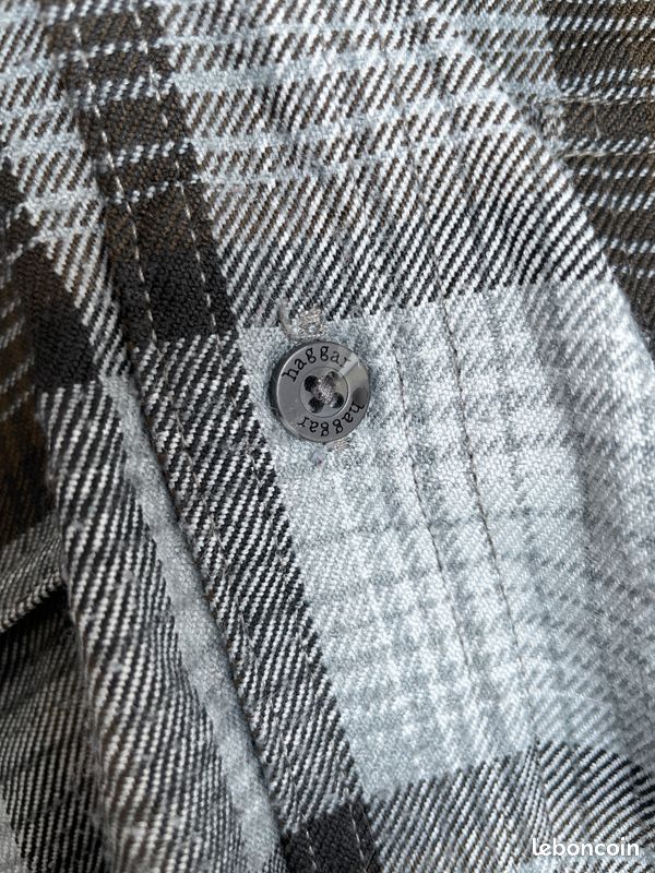 Chemise de luxe pour homme - Chemise grise à carreaux Givenchy