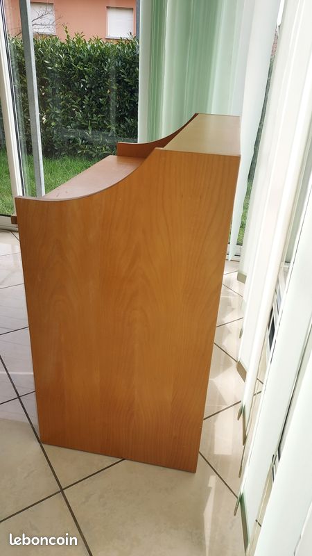 Bureau secrétaire Habitat avec caisson à roulettes (image 8)