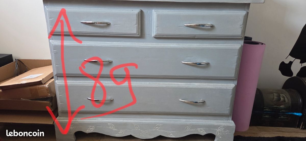 Commode Poché chaîne massif (image 4)