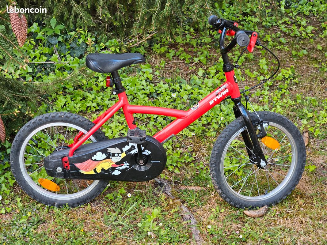 Vtt Velo Rouge 16 Pouces Vélo Enfant Cooltech 16