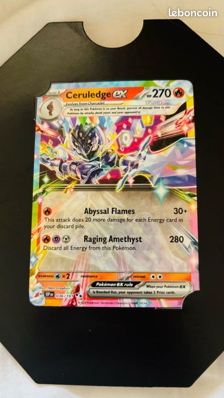 036 191 pokemon card Amazon.com: Ceruledge ex 036/191 main image 0
