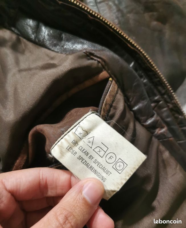 Jacket veste vintage en cuir année 90 (image 12)