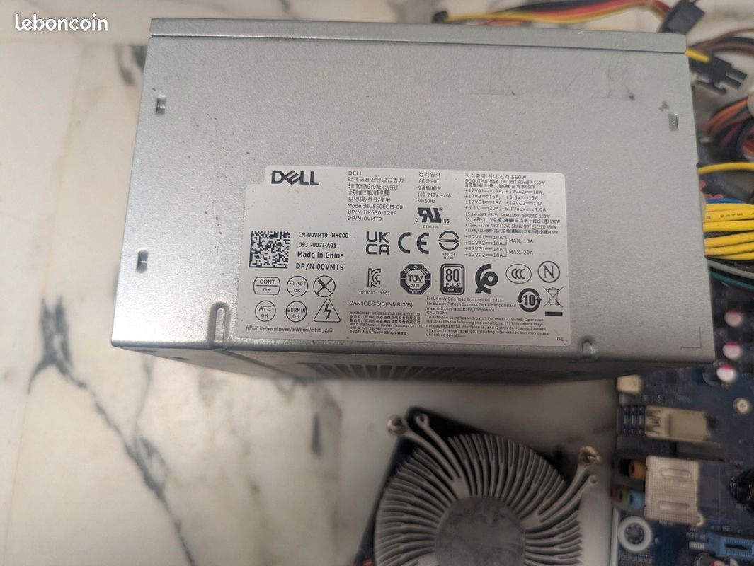 Kit Alienware Aurora R10/R11/R12 B550 + Ryzen 5 + PSU 550W (image 2)