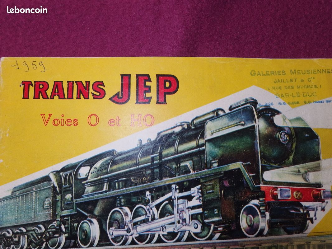 Catalogue JEP 1954 – Trains, Voitures, Avions, Bateaux – Époque III, Bon état