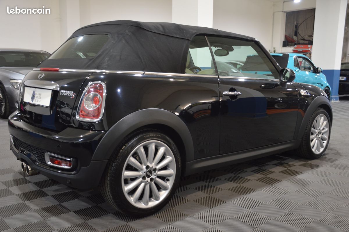 MINI CABRIOLET II (2) 1.6 184 COOPER S-69.152km-1ère Main-Sièges Chauffants-Bois-Cuir Intégral Beige-Harman Kardon-Jantes 17"-Configuration Inspirée Edition Goodwood-Historique Limpide Mini (image 4)