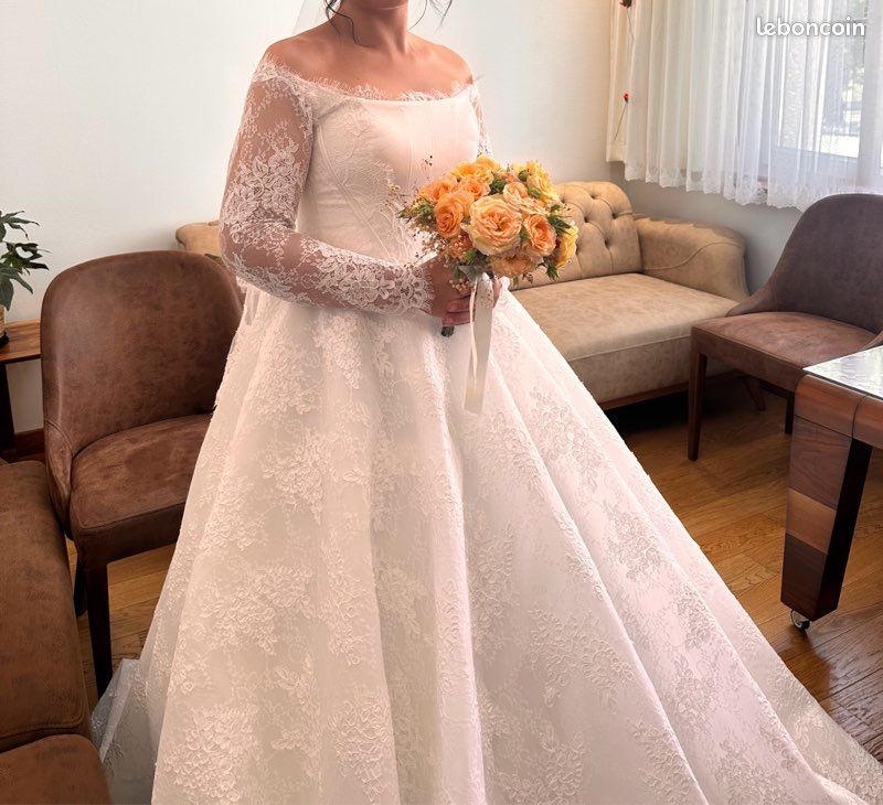 Robe de mariée - Gelinlik - dentelle luxueuse (image 4)