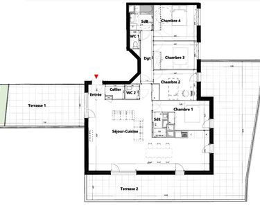 Appartement 845 000 € - 124 m²