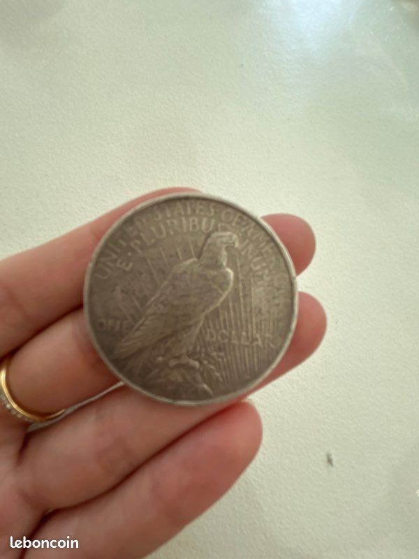 Pièce 1 dollar argent 1922 (image 1)