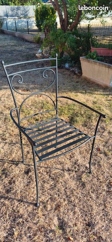 Chaises de jardin en métal (image 1)