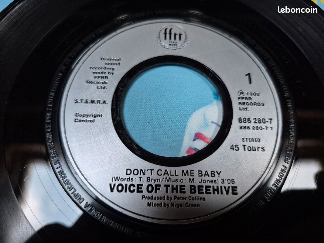 Vinyle 45t Voice of the beehive (image 4)