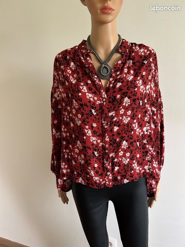 Blouse imprimée fleurie Kaporal taille S TBE Vêtements