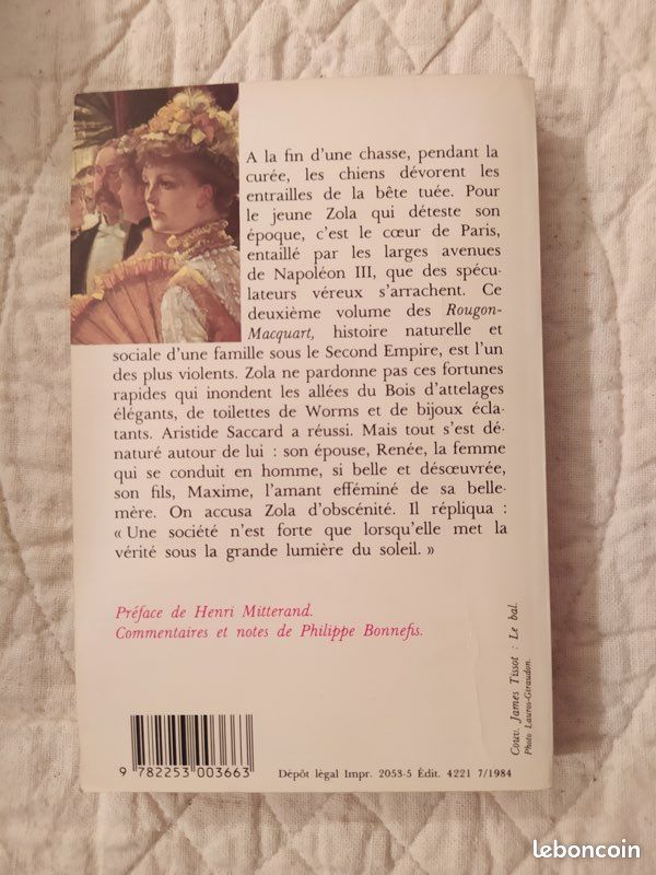 Livre roman « La curée » Zola (image 2)