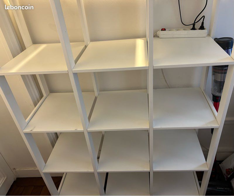 Étagère IKEA KALLAX Blanche (3x4 cases) + 6 Paniers de rangement inclus (image 6)