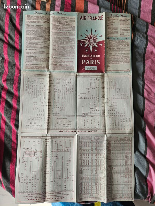 ANCIEN MENU AIR FRANCE - NEW YORK/PARIS (Années 70) BOEING Jet