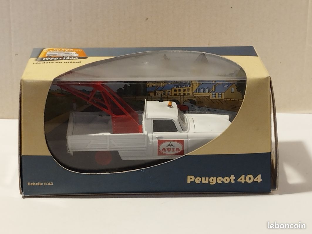 PEUGEOT 404 Dépanneuse AVIA ELIGOR à L'échelle 1/43 - Modèle En Zamak En Boîte - Occasion Pour Collectionneurs