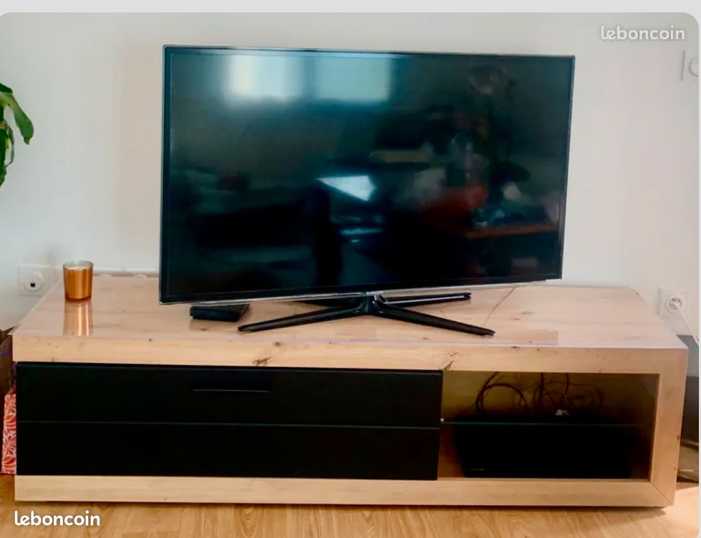 Meuble TV REMO 162cm chêne artisan (image 2)