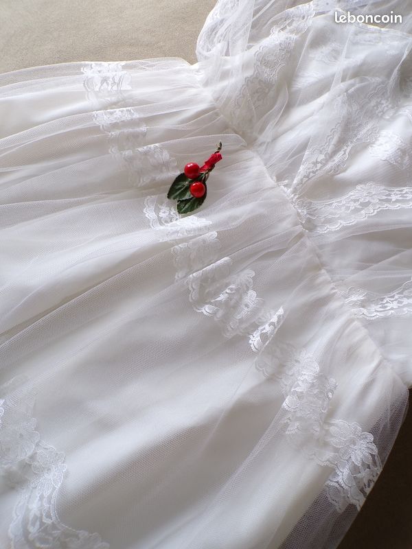 Robe de mariée dentelle années 70 (image 15)