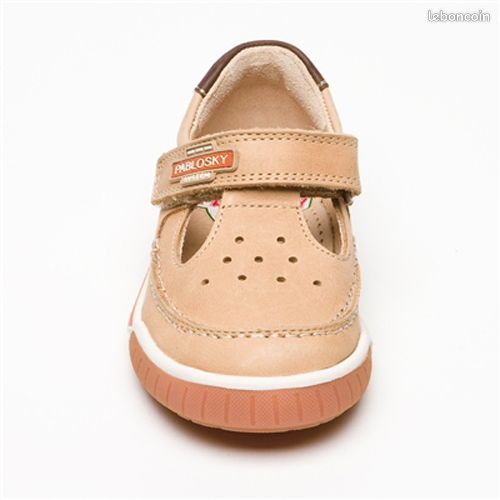 Bottes Enfant Pablosky Sax - Cuir Souple, Semelle Anti-Dérapant SUPERFLEX - Confort Podologique