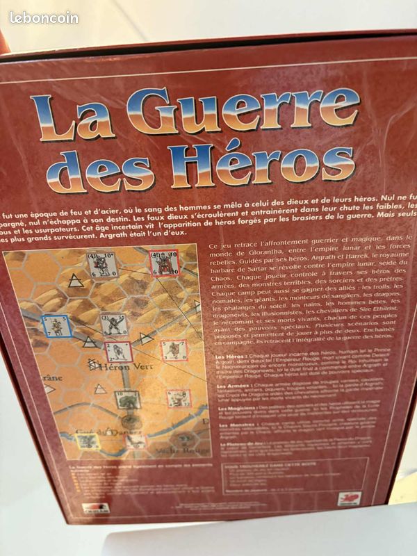 Jeu "La guerre des Héros" - Runequest - Ed. Oriflam (1993) (image 2)