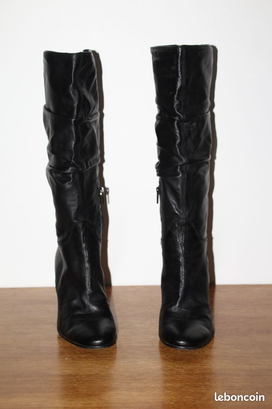 Taille 39 superbes bottes en cuir noir JB Martin (image 7)