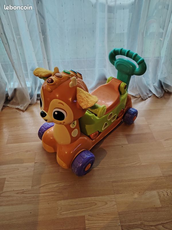 Porteur Trotteur Trottinette faon Merlin. Trotti Porteur 6 en 1 VTech (image 1)