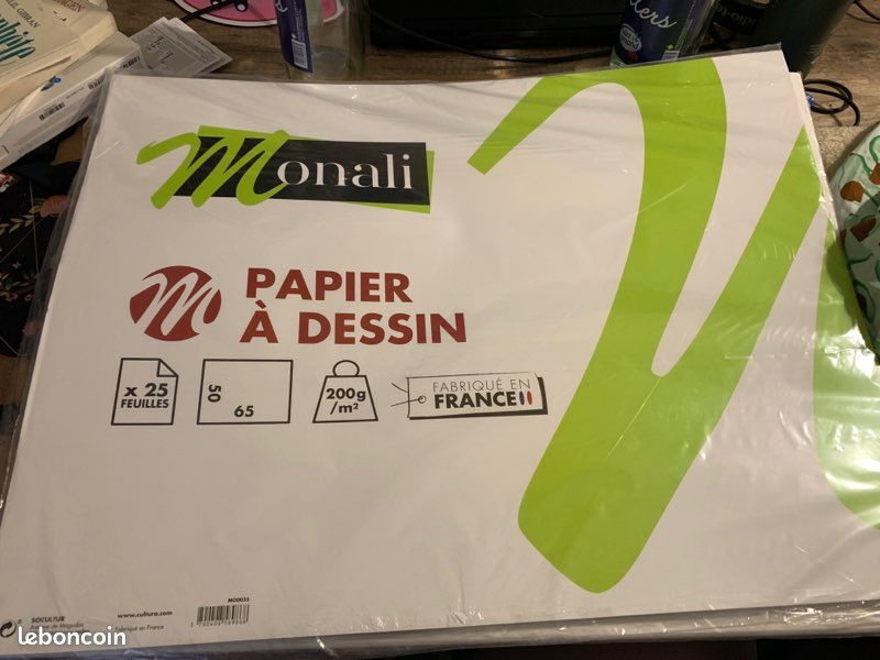 Monali - Bloc de papier à dessin - A5 - 80 feuilles - Papier de