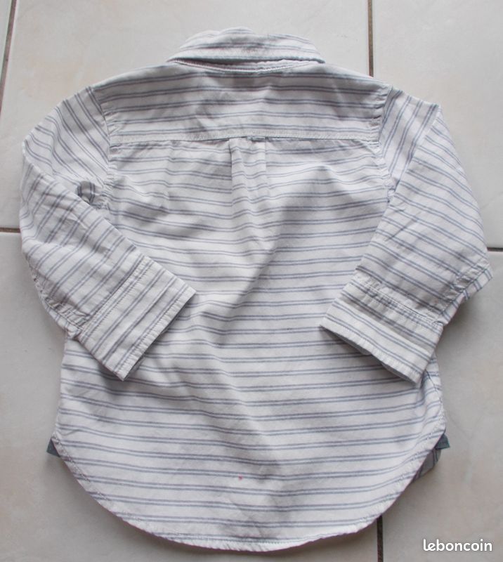 Chemise Rayée * Baby GAP * T . 2 Ans * pl6 (image 3)