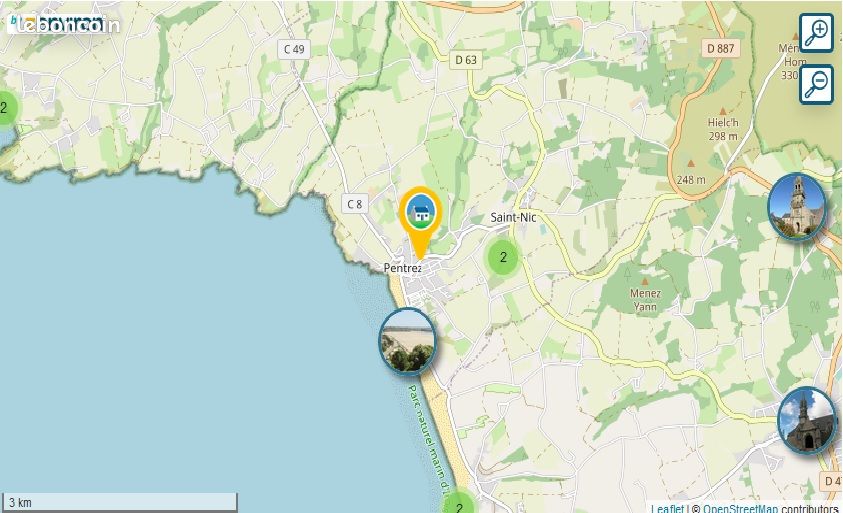 Location vacances Pentrez St nic Finistere 4 personnes acces plage (image 3)
