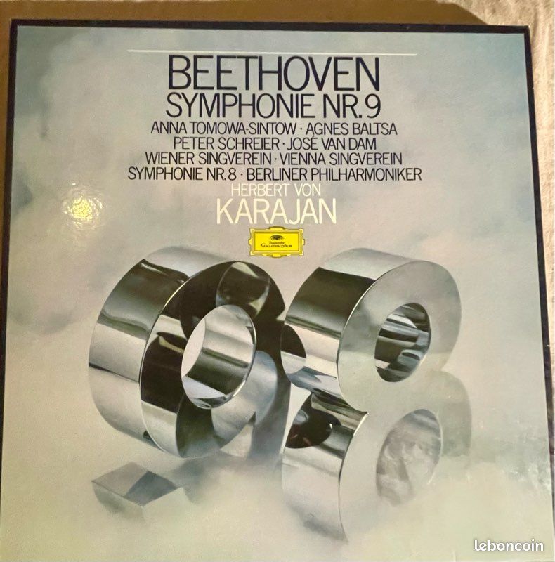 Disque Vinyle 33T LP : Ludwig van Beethoven – Beethoven: Symphonien NR. 8&9 (image 1)