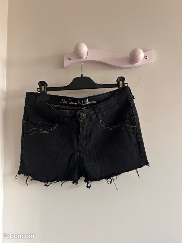 Short Catimini Taille 14 Ans - Vert Coton Occasion Très Bon état