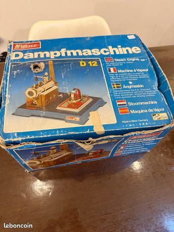 Machine à vapeur Wilesco D8 - Modèle vintage avec boîte d
