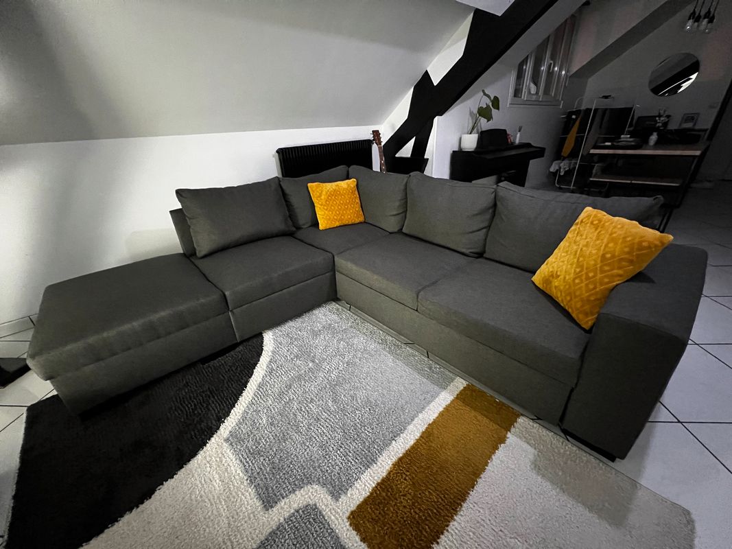 Fauteuil Lit pliant salon moderne canapé meubles étage chaise de jeu canapé- lit rouge