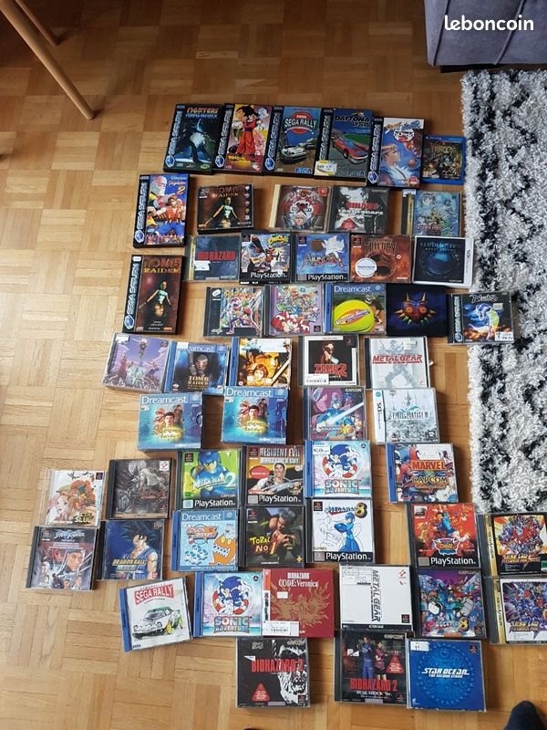 Vends jeux playstation 1, sega saturn, dreamcast,nintendo ds et 3ds (image 1)