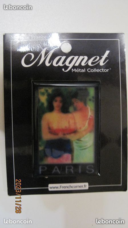 MAGNET PEINTURE TABLEAU FEMME SEINS NUS GAUGUIN 7 X 5 cm NEUF (image 1)