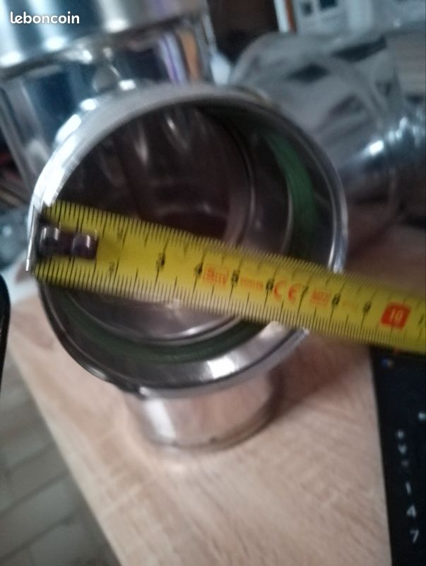 T de tubage en inox pour poêle pelet brule tout (image 2)