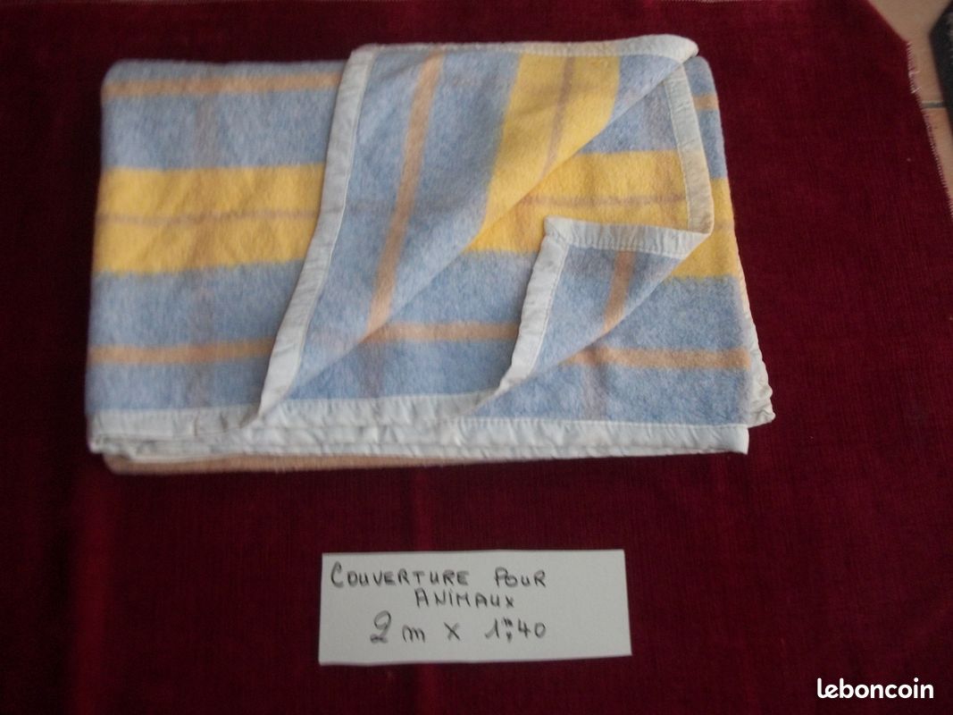 Couverture très propre diverses utilisations 2 m x 1,40 m ( nola ) (image 2)