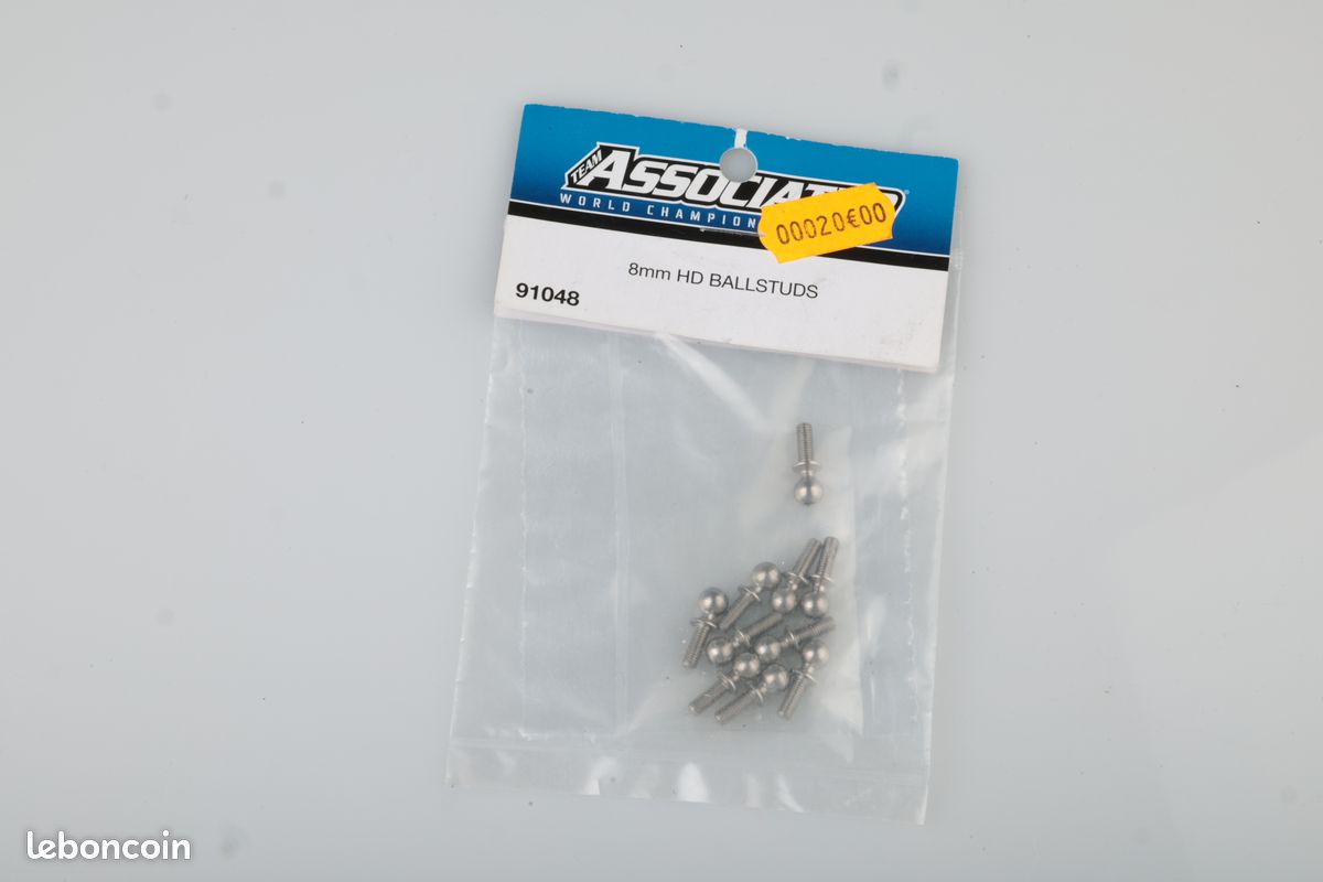 Borchie Da 6mm Team Associated - Confezione Da 10 - ASC91047 Per Auto RC 1:10 - Foto 2