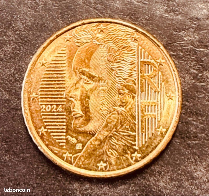 Billet Commémoratif Marie Curie En PVC Motif Doré - Objet Scientifique De Collection