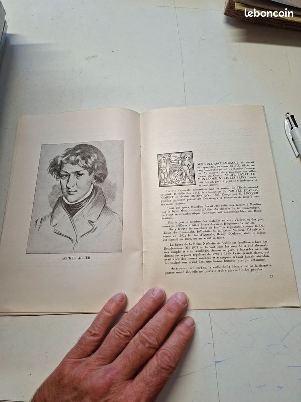 3946: Livre ancien Bourbon-l'Archambault - Georges Boppe - Fascicule 1 (image 4)