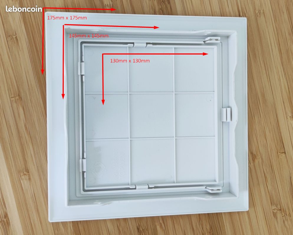 Porte d'inspection plastique abs sans clé (image 7)