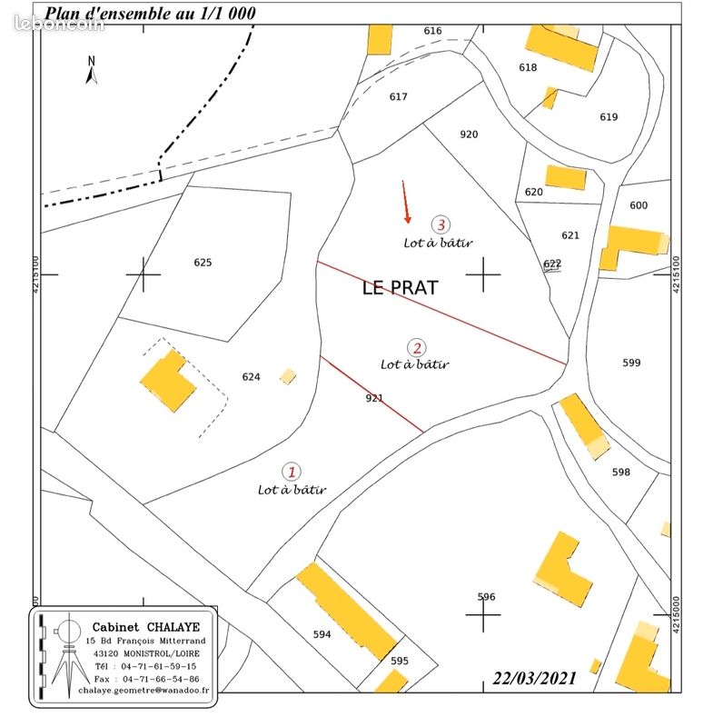 Beau terrain 2340m2 A VOIR · à Yssingeaux · 72 000 €