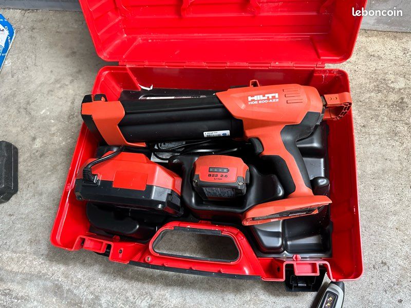 Pince d'injection pour scellement chimique Hilti 22V HDE 500-A22 - Déstockage