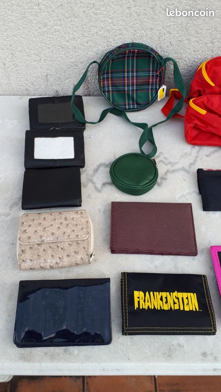21 Porte-monnaies ( lot ), portefeuilles, sac banane, étuis lunettes.... Neufs (image 7)