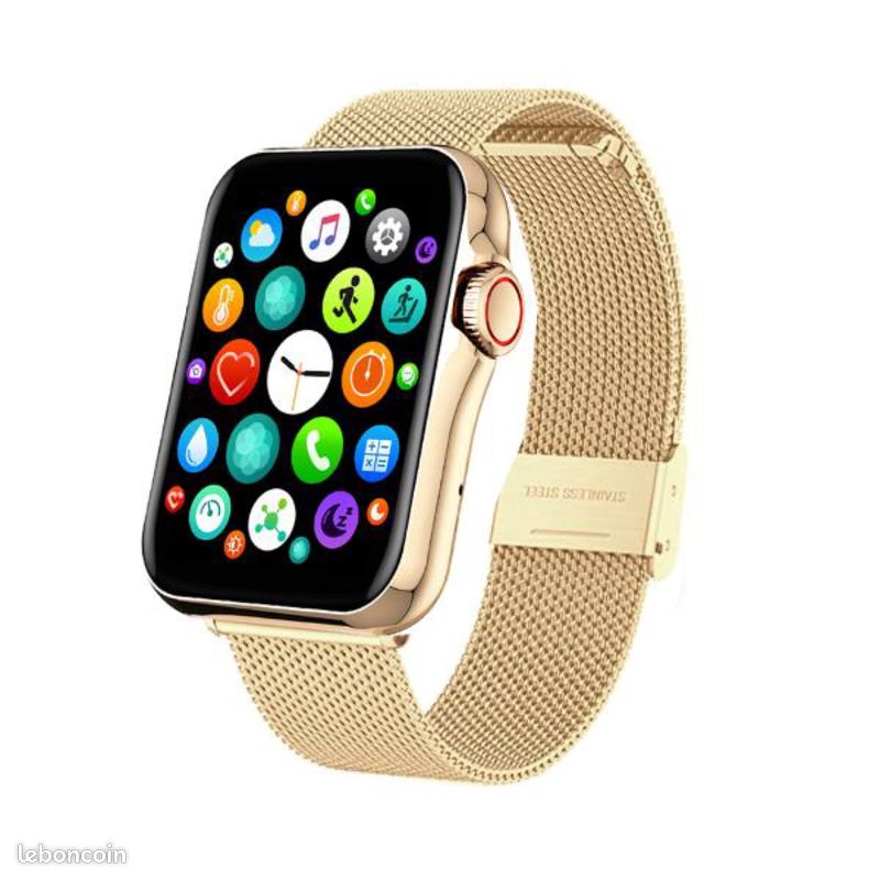 Montre connectée Mixte Smarty Bracelet Acier Doré (image 1)