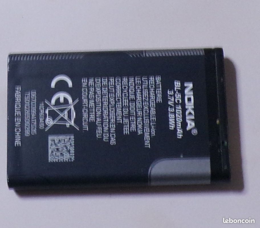 1 Pièce 1020mAh BL-5C BL5C BL 5C Batterie pour 6230 6330 6263 6267 6270