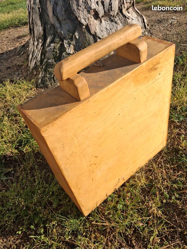 TRÈS ANCIEN COFFRET BOIS, Jeu de Construction en Bois, Fröbel's Bauschule, TB. EUR 60,00