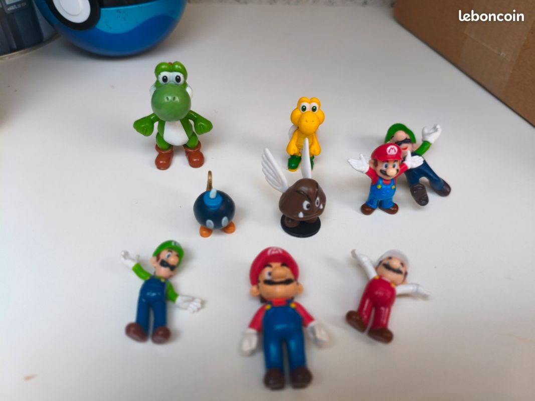 Lot 9 Figurines Super Mario Nintendo (Yoshi, Luigi, Goomba, Bob-omb, Koopa...) (image 3)