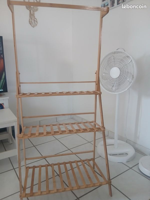 Etagere à plante avec barre support (image 1)