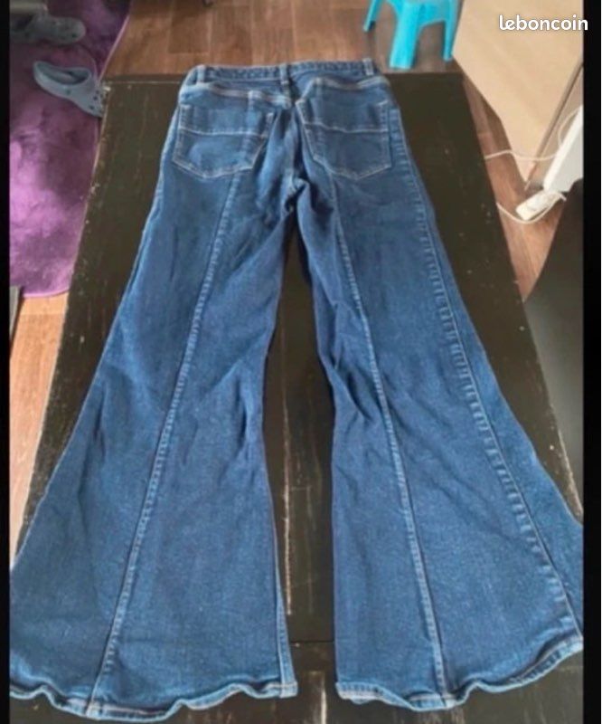 Jeans large femme HM (image 1)