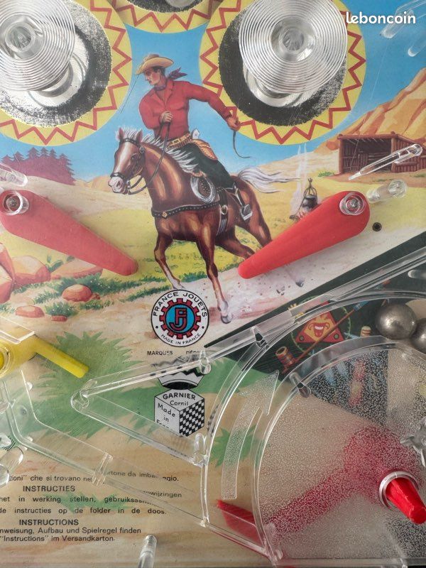 Flipper vintage France Jouets western années 70 – Made in France – 100 % fonctionnel (image 2)